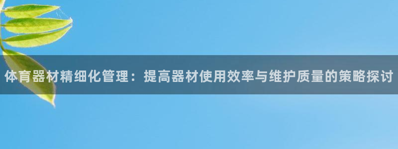 必一体育网站：体育器