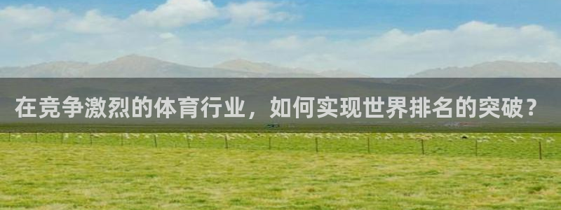 必一体育下载意思：在竞争激烈的体育行业，如何实现世界排名的突
